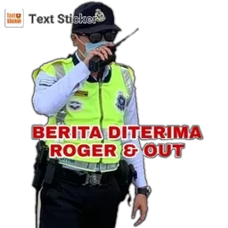 faham, polis, berita diterima, roger, walkie talkie