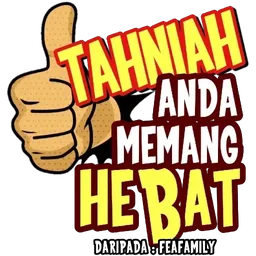 thumbs up, pujian, syabas, tahniah, hebat