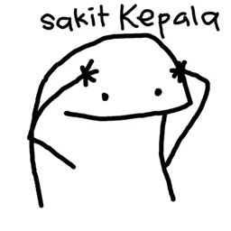 stress, pening, penat, sakit kepala, doodle