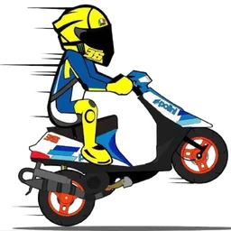 motor, scooter, laju, helmet, rider, motosikal