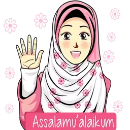 salam, assalamualaikum, hijab, muslimah, melambai