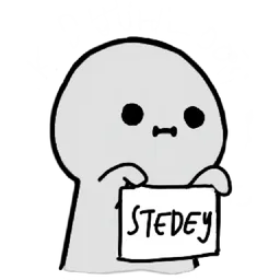 comel, papan tanda, steady, stedey