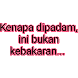 kenapa dipadam, delete mesej, sindir, kebakaran