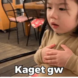 budak comel, terkejut, reaksi, kaget
