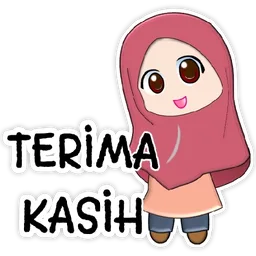 terima kasih, thank you, comel, hijab, muslimah