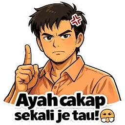 marah, tegur, amaran, ayah, cakap sekali