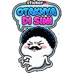 lawak, sindir, misai, otaknya di sini