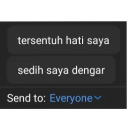 hati, sedih, chat, tersentuh