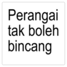 teks, sindir, perangai, tak boleh bincang