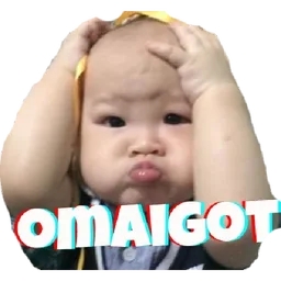 comel, baby, terkejut, omaigot, oh my god