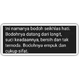lawak, teks, sindir, bodoh, ikhlas