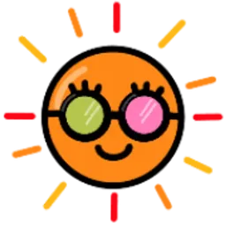 comel, sunglasses, senyum, cuaca panas, matahari