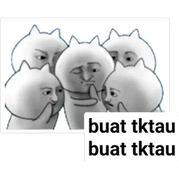 diam, tak tahu, meme, buat tktau, kucing putih