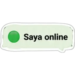 online, saya online, status, hijau