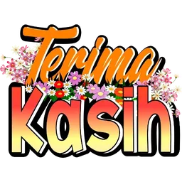 terima kasih, teks, bunga