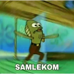 salam, lawak, spongebob, sapaan, samlekom