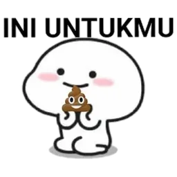 lucu, comel, hadiah, ini untukmu, taik