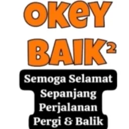 teks, okey, selamat perjalanan, baik baik, pergi balik