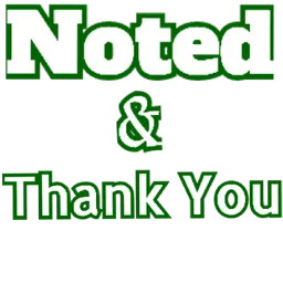 ok, thank you, noted, reply