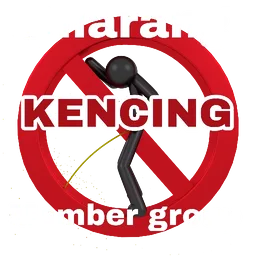 tanda, amaran, dilarang, kencing, lucah