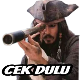 tengok, lanun, cek dulu, teleskop