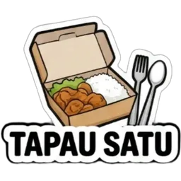 makanan, lapar, nasi, bungkus, tapau