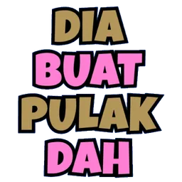 teks, reaksi, sindir, dia buat pulak