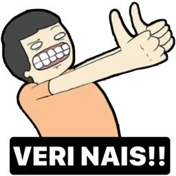 meme, thumbs up, syabas, bagus, veri nais