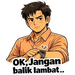tunggu, amaran, balik, jangan lambat, jam tangan