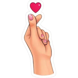 love, hati, finger heart, tangan, korean love