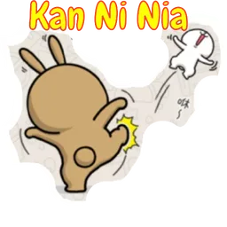 marah, arnab, kan ni nia, tampar, makian