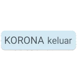 teks, covid, korona, keluar