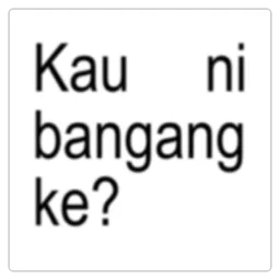 marah, sindir, bangang, kau ni bangang ke, bodoh