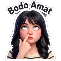 perempuan, tak kisah, malas layan, bodo amat, rolling eyes